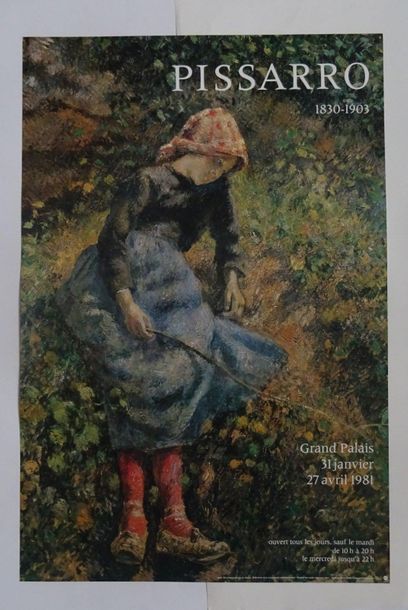 null "Pissarro 1830-1903", Grand Palais, 1981; Imp. Union, [60*40 cm], (poster with...