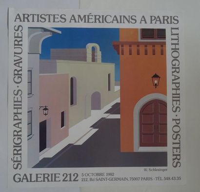 null « Artistes Américains à Paris : sérigraphies, gravures, lithographies, posters »,...