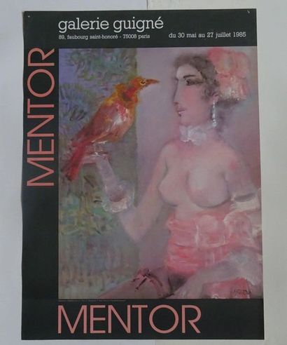 null "Mentor", Galerie Guigné, 1985; Imp. Impressions contemporaines, [68*49 cm],...