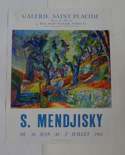 null "S. Mendjisky", Galerie Saint-Placide, 1961; Imp. Grou-Radenez Paris & Off-set...