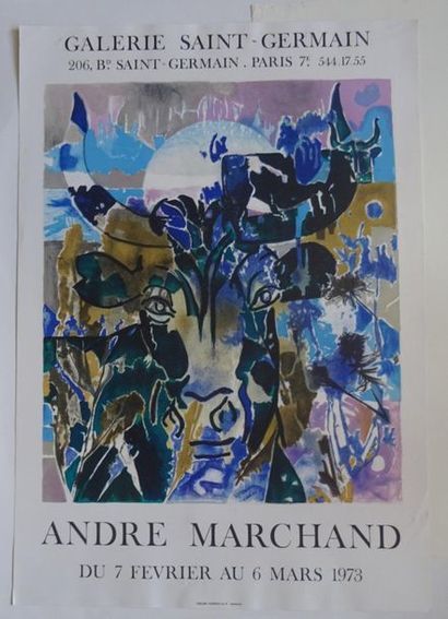  « André Marchand », Galerie Saint-Germain, 1973 ; Imp. Guillard Gourdon et Cie,...