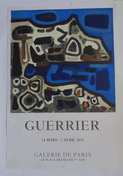null « Guerrier », Galerie de Paris, 1972 ; Imp. Mourlot [74*51.5 cm], (affiche présentant...
