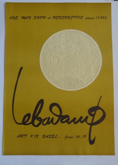 null « Lebadang », Art Basel, 1978, [76*53.5 cm], (affiche présentant quelques marques...