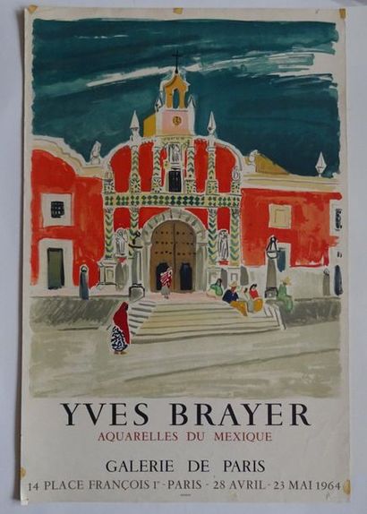 null « Yves Brayer : aquarelles du Mexique », Galerie de Paris, 1964 ; Imp. Mourlot,...