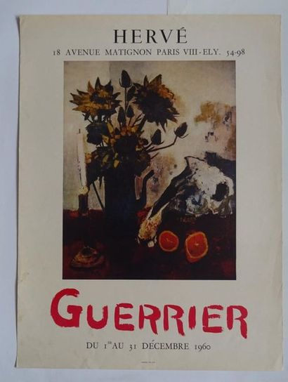 null « Guerrier », Hervé, 1960 ; Imp. Chassard, [67*50 cm], (affiche présentant des...