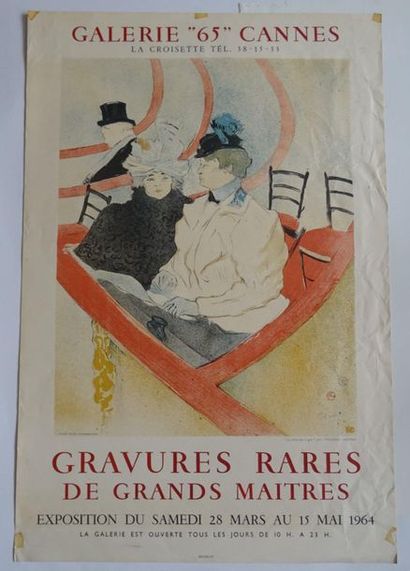 null « Gravures rares de grands maitres », Galerie 65, Canne, 1964 ; Imp. Mourlot,...
