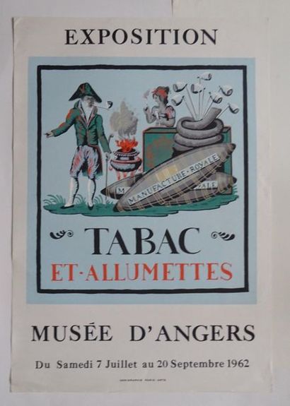 null « Tabac et allumette », Musée d’Anger, 1962 ; Imp. Sérigraphie Paris Arts, [72*49.5...