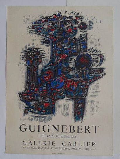 null « Guignebert », Galerie Carlier, 1962 ; Imp. E et J Desjobert, [62.5*45.5 cm],...