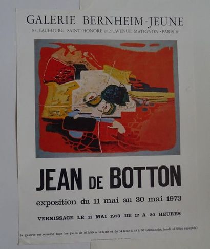 null « Jean de Botton », Galerie Bernheim-Jeune, 1973 ; Imp. Editions d’arts graphiques...
