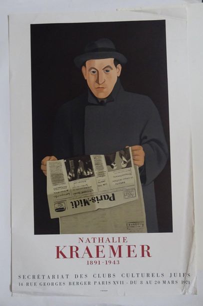 null « Nathalie Kraemer 1891-1943 », Secrétariat des clubs culturels juifs, 1971 ;...