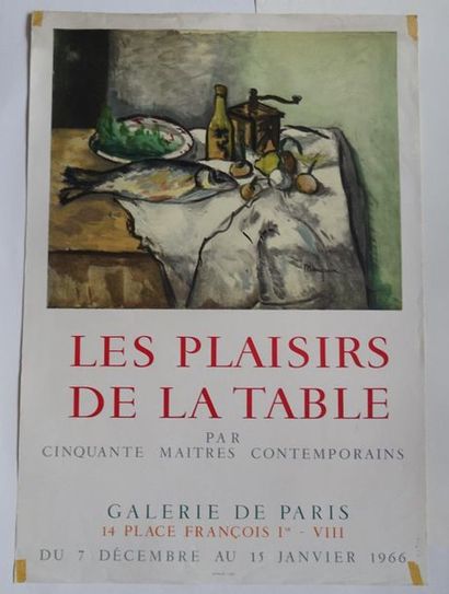 null "Les plaisirs de la table par cinquante maitres contemporains", Galerie de Paris,...