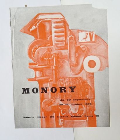 « Monory », Galerie Kléber, 1955, [49*38.7...