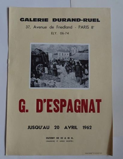 « G.D’Espagnat », Galerie Durand-Ruel, 1962 ;...