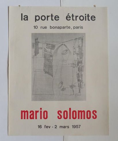 « Mario Solomos », La porte étroite, 1957,...