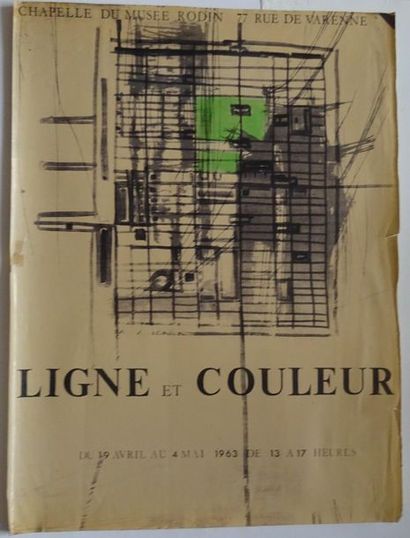 null « Ligne et Couleur », Chapelle du Musée Rodin, 1963, [72.5*54 cm], (affiche...