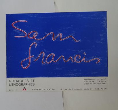  « Sam Francis : gouaches et lithographies », Galerie Anderson-Mayer, 1963, [41.5*32.5...