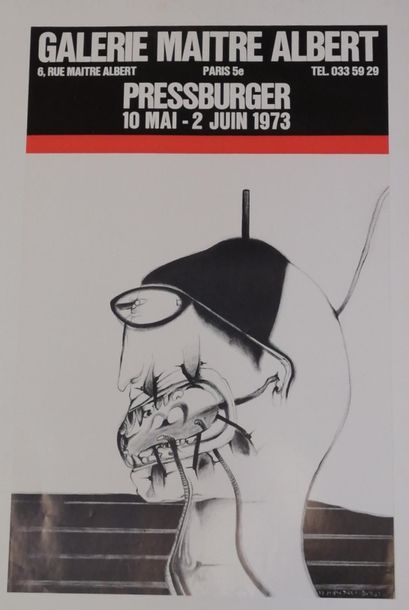 « Pressburger », Galerie Maitre Albert, 1973,...