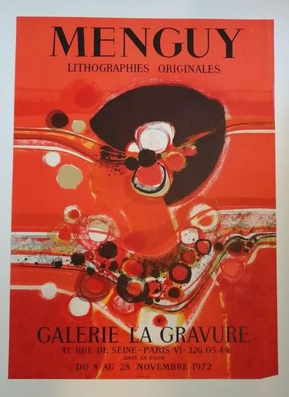 null « Menguy : lithographies originales », Galerie La gravure, 1972 ; Imp. Deprest...