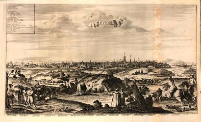 null Batch of engravings and plates: city views, landscape 