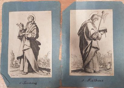 null Set of 10 engravings of Saints after Jacques CALLOT