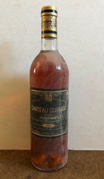 Château GIRAUD 1er cru Sauternes, 1988

(LB), étiquette tâchée. 

1 bouteille