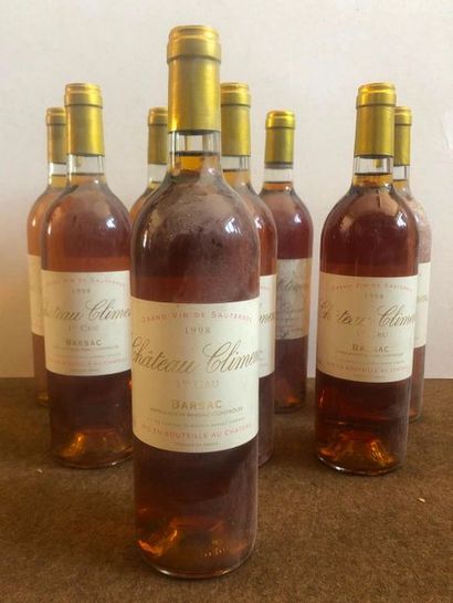 CHÂTEAU CLIMENS 1er cru BRASAC, 1998 and one 1988.

(BLT), stained labels.

8 bo...