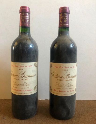 CHÂTEAU BRANAIRE DUCRU 1995.

(LB), étiquettes tachées

2 bouteilles