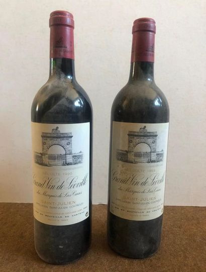 Château LEONVILLE LAS CASES 1995. 

(N), étiquette jaunie

2 bouteilles