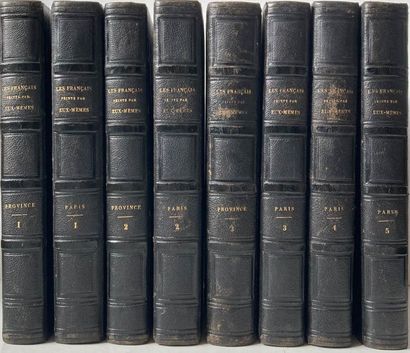 null Les français peints par eux-mêmes. Paris. Curmer. 1840 - 1843. 8 volumes in-8,...