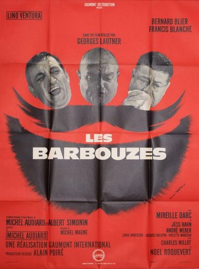 null LES BARBOUZES Georges Lautner. 1964.
120 x 160 cm x2. Affiches françaises (Modèle...