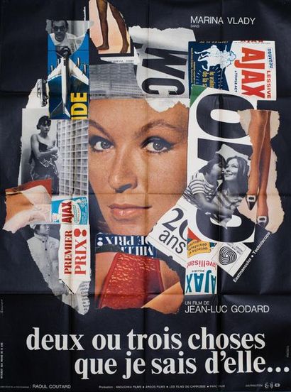 null TWO OR THREE THINGS I KNOW FROM HER Jean-Luc Godard. 1967.
120 x 160 cm. French...