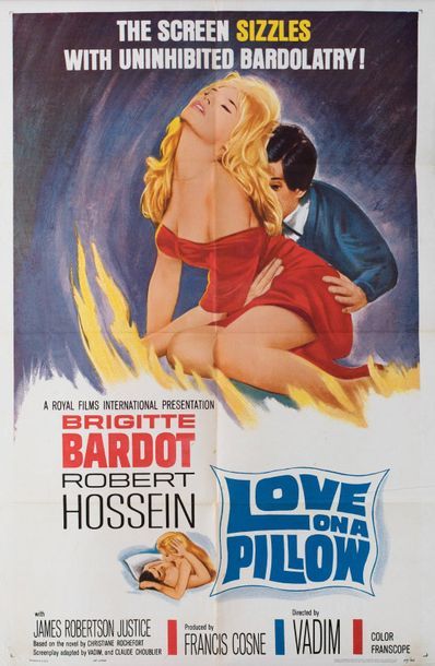 null LOVE ON A PILLOW / LE REPOS DU GUERRIER Roger Vadim. 1962.
69 x 104 cm. American...
