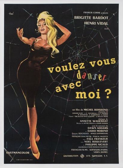 null VOULEZ VOUS DANSER AVEC MOI ?
Michel Boisrond. 1959.
60 x 80 cm. Affiche française....