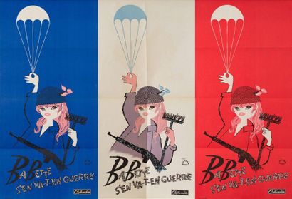 null BABETTE GOES TO WAR Christian-Jaque. 1959.
80 x 40 cm x 3. French posters (Insert)....