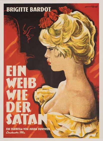 null EIN WEIB WIE DER SATAN / LA FEMME ET LE PANTIN Julien Duvivier. 1958.
59 x 84...