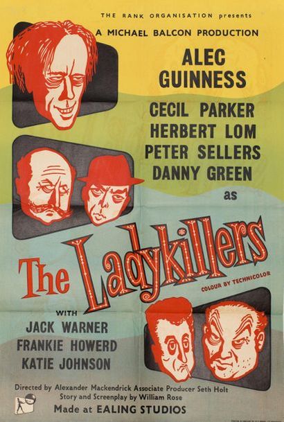 null THE LADY KILLERS Alexander Mackendrick. 1955.
69 x 101 cm. Affiche anglaise....