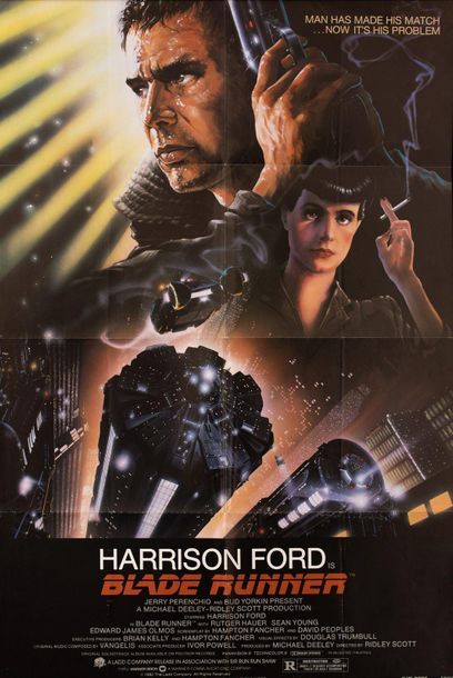 null BLADE RUNNER Ridley Scott. 1982.
69 x 104 cm. American poster (One-Sheet). John...