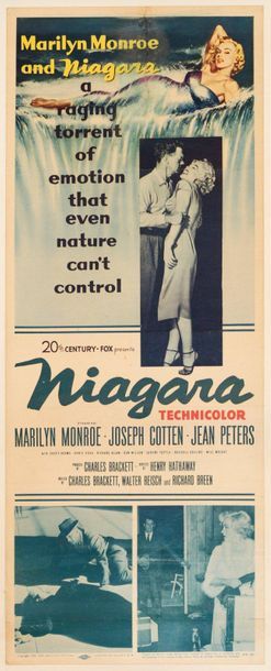 null NIAGARA Henry Hathaway. 1953
92 x 36 cm. American poster (Insert). Unsigned....