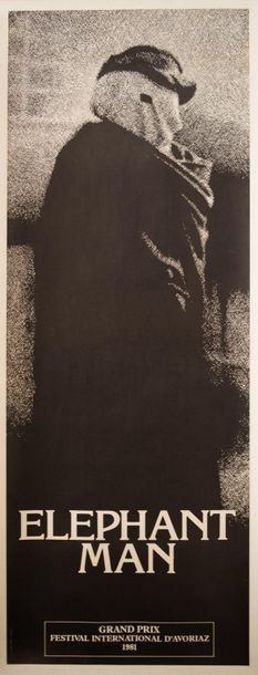 null ELEPHANT MAN David Lynch. 1981.
155 x 58 cm. French poster (Pants). Unsigned....