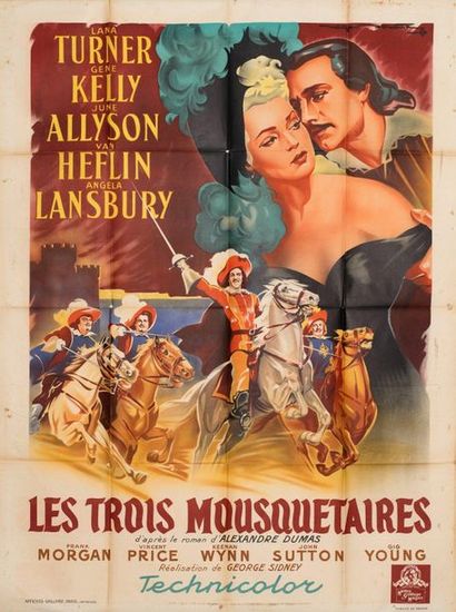 null LES TROIS MOUSQUETAIRES / THE THREE MUSKETEERS George Sidney. 1948.
120 x 160...