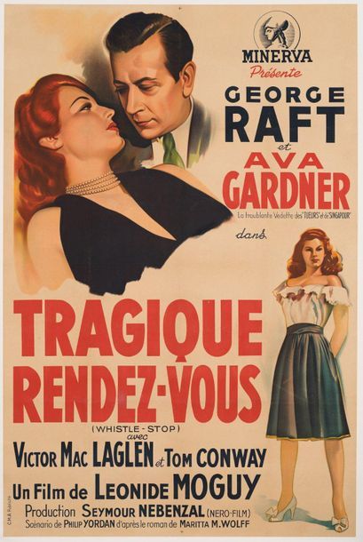 null TRAGIQUE RENDEZ-VOUS / WHISTLE STOP Leonide Moguy. 1946.
98 x 147 cm. French...
