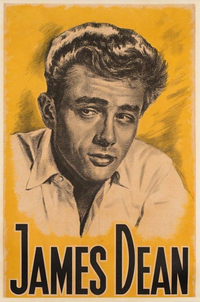 null JAMES DEAN Matting poster. 1955. Portrait of the actor for the film " EAST OF...