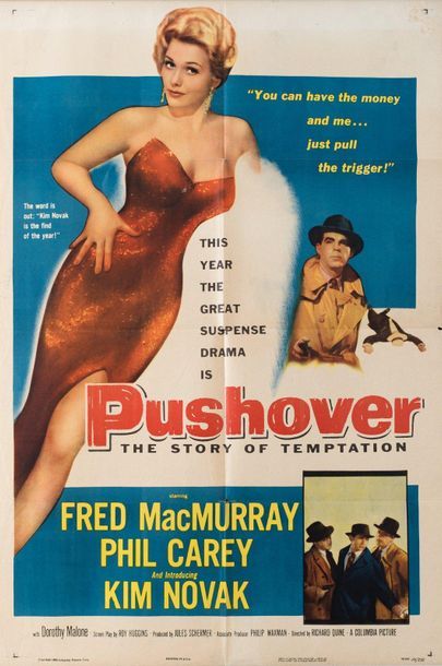 null PUSHOVER Richard Quine. 1954.
69 x 104 cm. American poster (One-Sheet). Unsigned....