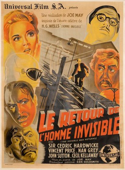 null LE RETOUR DE L'HOMME INVISIBLE / THE INVISIBLE MAN RETURNS Joe May. 1940.
120...