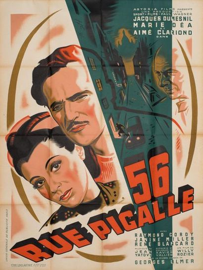 null 56, RUE PIGALLE Willy Rozier. 1948.
120 x 160 cm x 2. Affiches françaises (...