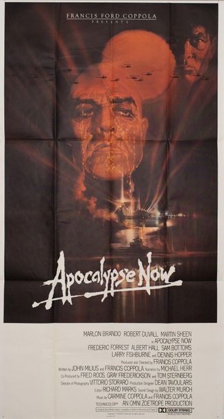 null APOCALYPSE NOW Francis Ford Coppola. 1979.
104 x 205 cm. American poster (Three...