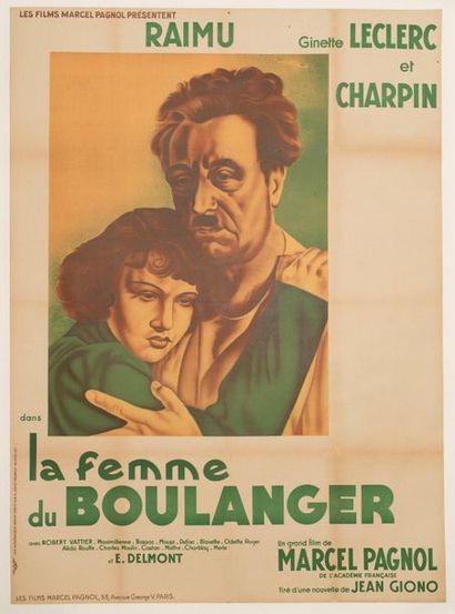 null LA FEMME DU BOULANGER Marcel Pagnol. 1938.
120 x 160 cm. Affiche française....