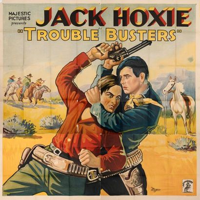 null TROUBLE BUSTERS Lew Collins. 1933.
205 x 205 cm. American poster. Unsigned....