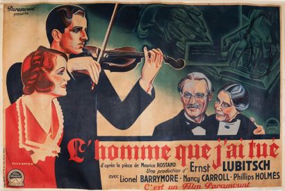 null L'HOMME QUE J'AI TUE / BROKEN LULLABY Ernst Lubitsch. 1932.
240 x 160 cm. Affiche...