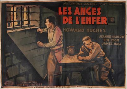 null LES ANGES DE L'ENFER / HELL'S ANGELS Howard Hugues. 1930.
240 x 160 cm. French...